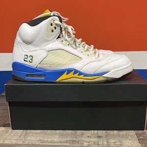 Jordan 5 laney size 12 used authentic